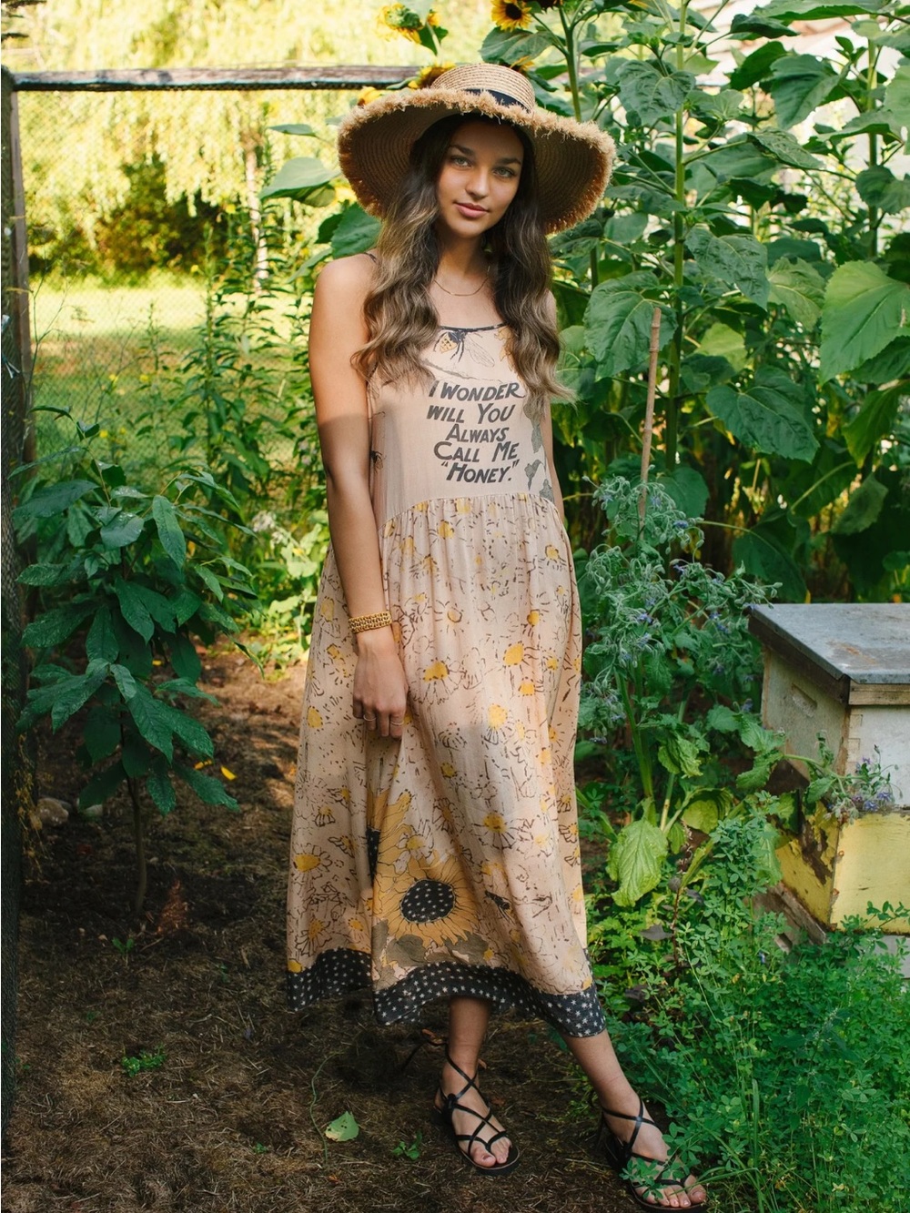 Market of Stars Milk & Honey Boheme reversible slip dress